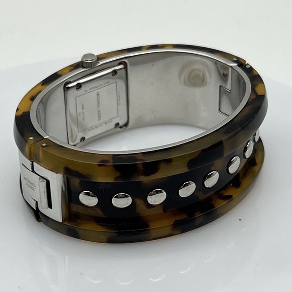 Michael Kors Tortoise Acrylic Brown Dial Ladies Watch MK4130 Quartz Untested - Picture 4 of 12